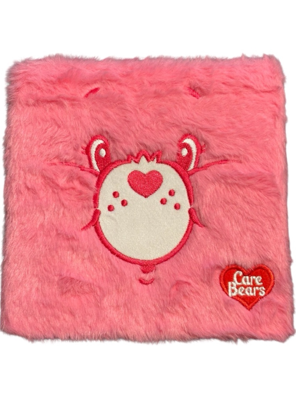 NWT•Care Bears Pink Fuzzy Cover 16 color eyeshadow pallet w/mirror